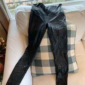 Spanx faux leather leggings
